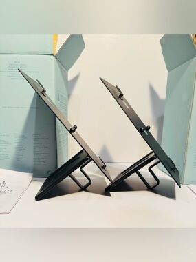 PartyLite Essential Wall Sconce Candle Holders Set of 2 Black Metal P9153 NIB
